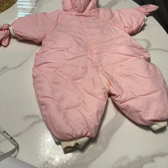 Pink & white snowsuit SIX MONTHS BY ABSERBA - Picture 7 of 9